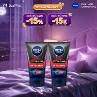 Bộ 2 Sữa Rửa Mặt Bùn Khoáng NIVEA MEN Kiểm Soát Nhờn & Ngừa Mụn (100g) - 83940