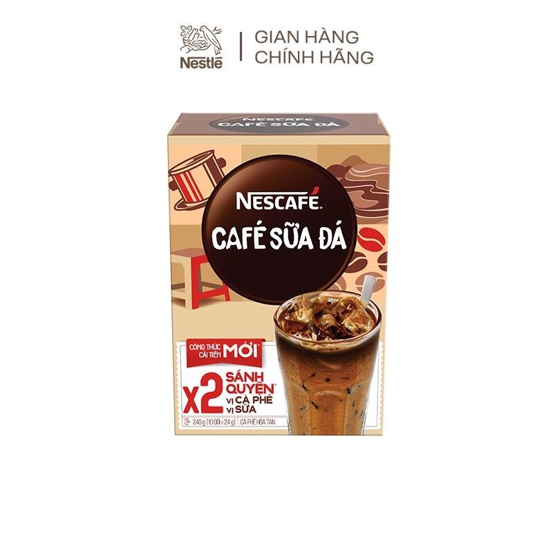 Cà phê sữa đá 3 in 1 NESCAFE - HỘP 200G