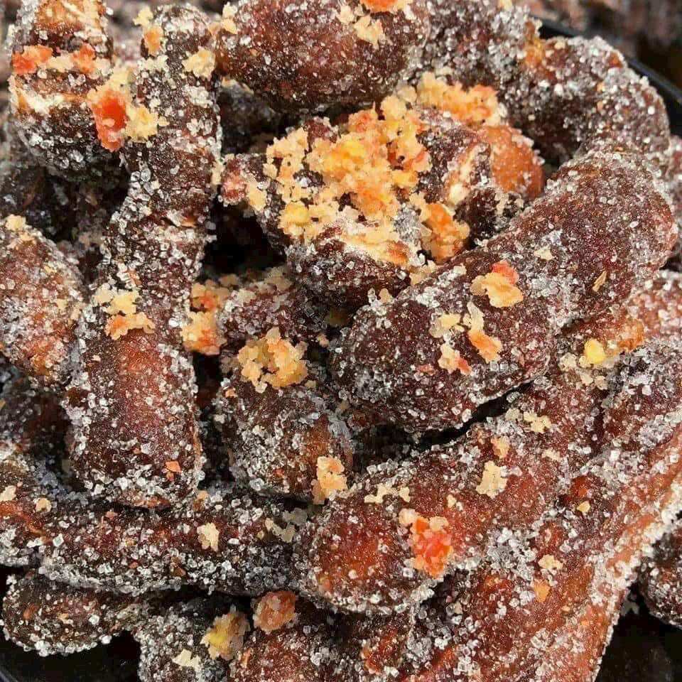 Me Lào ngào đường 500gr (kèm muối tôm)