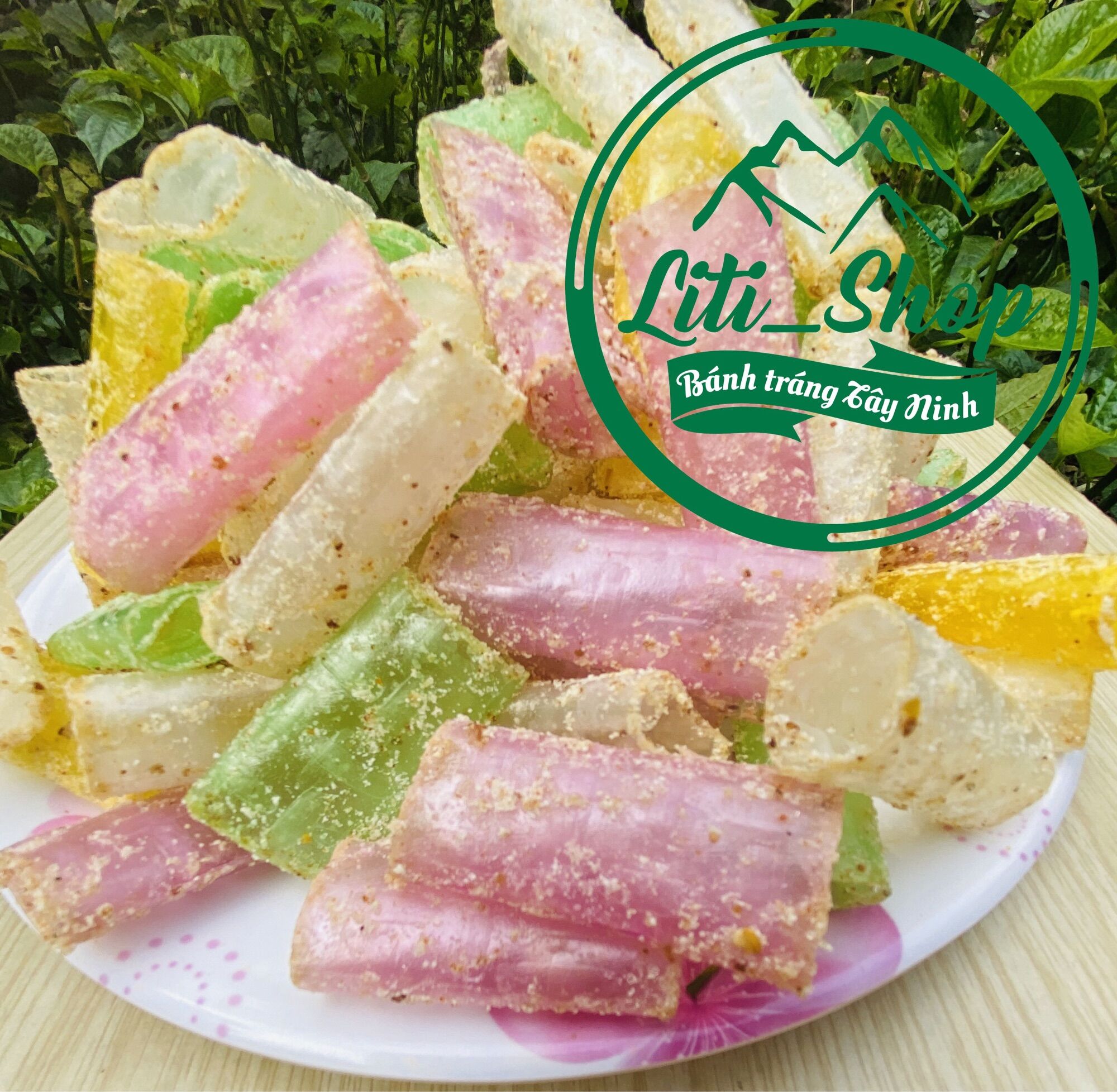 Bánh tráng cuộn Hạnh nhân 4 màu [500Gr]