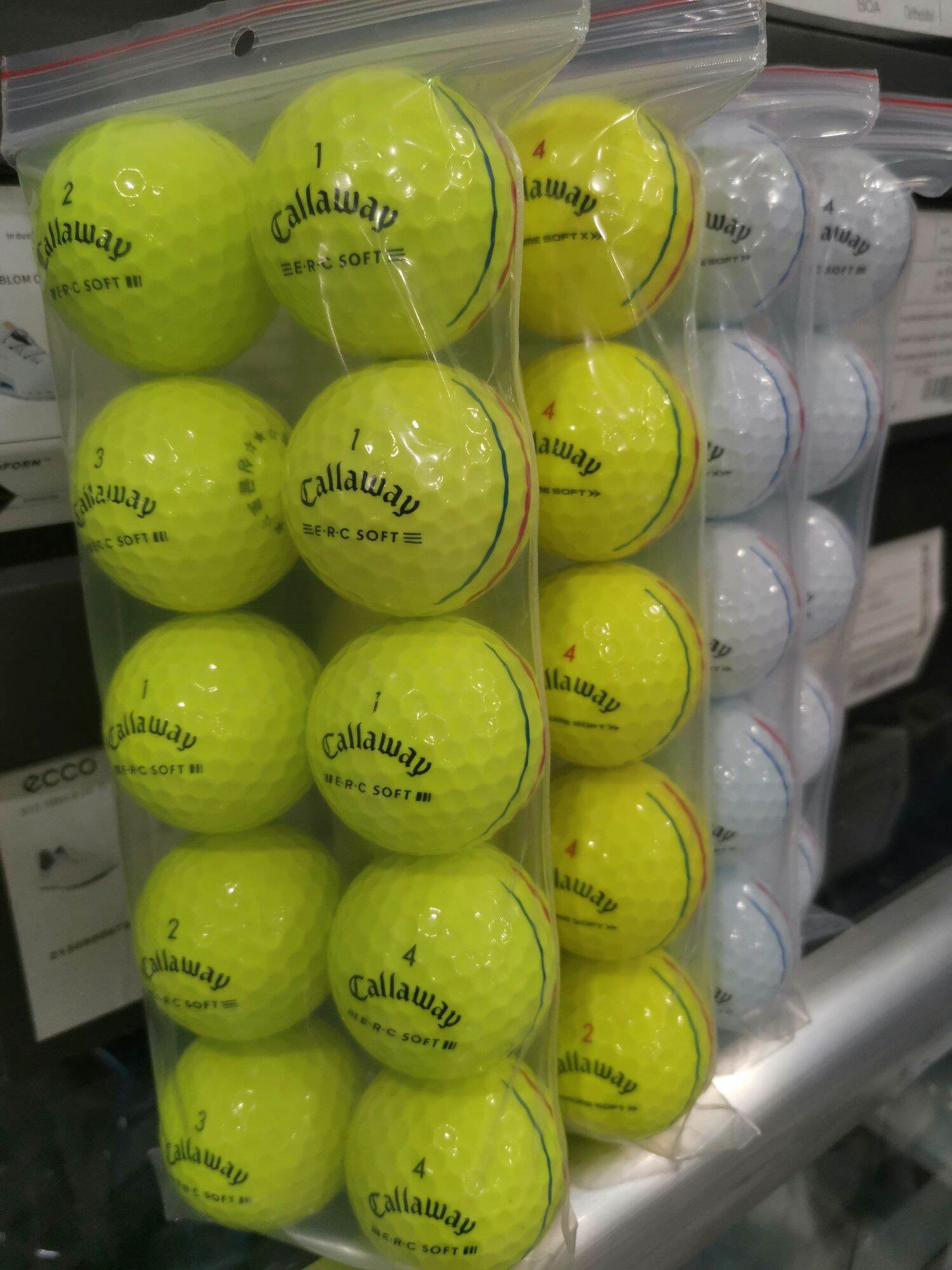 Bóng Golf Callaway E.R.C Chrome Soft 10 Bóng Mới 98%