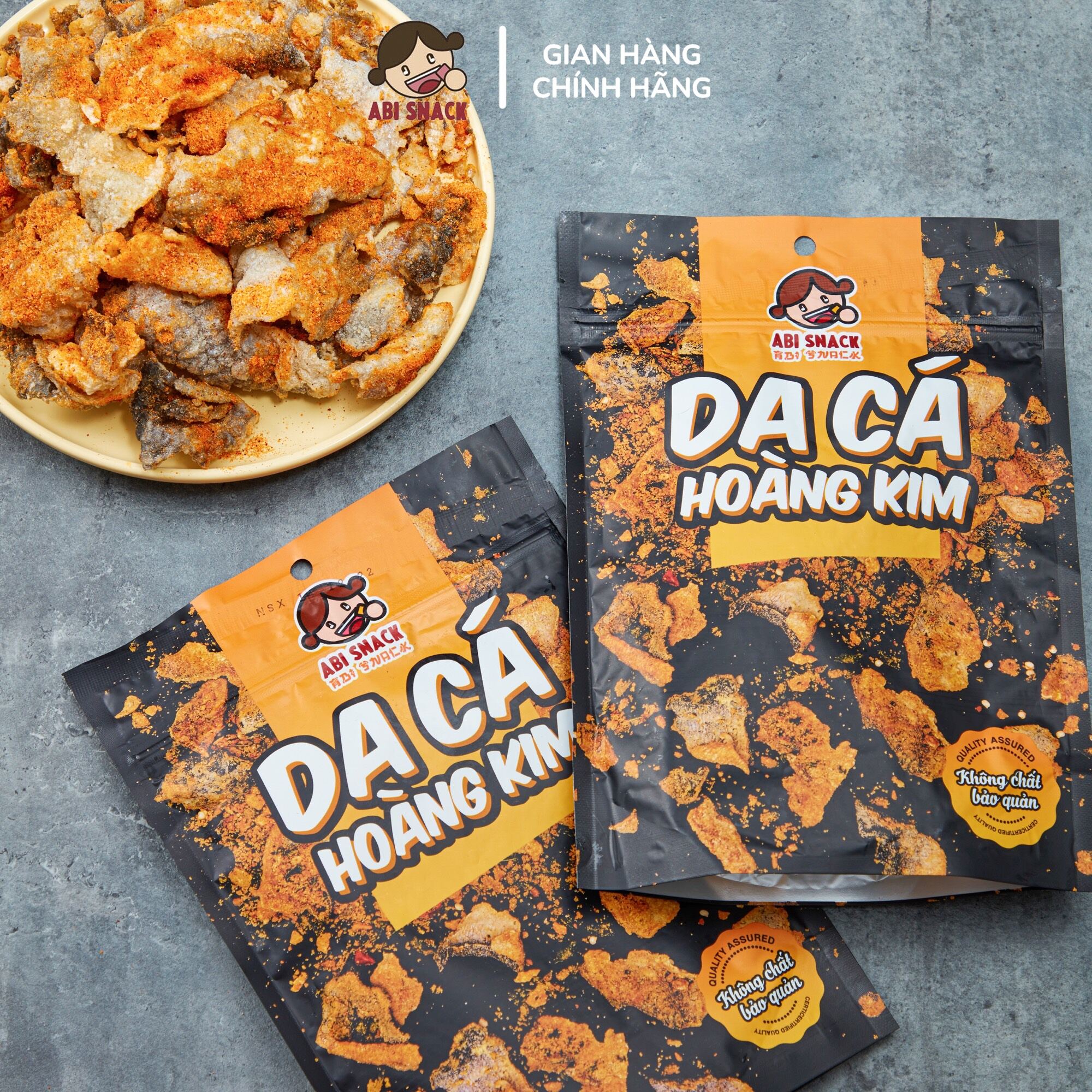 Da Cá Hoàng Kim - Da Cá Trứng Muối ABI SNACK