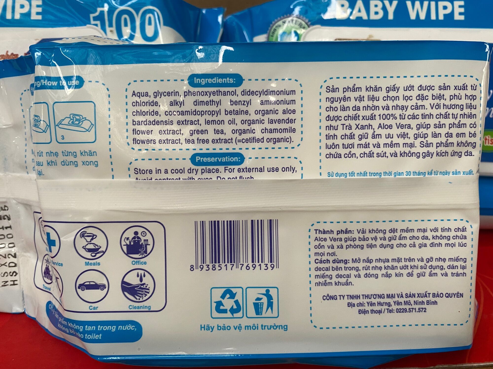 GIẤY ƯỚT BABY WIPE