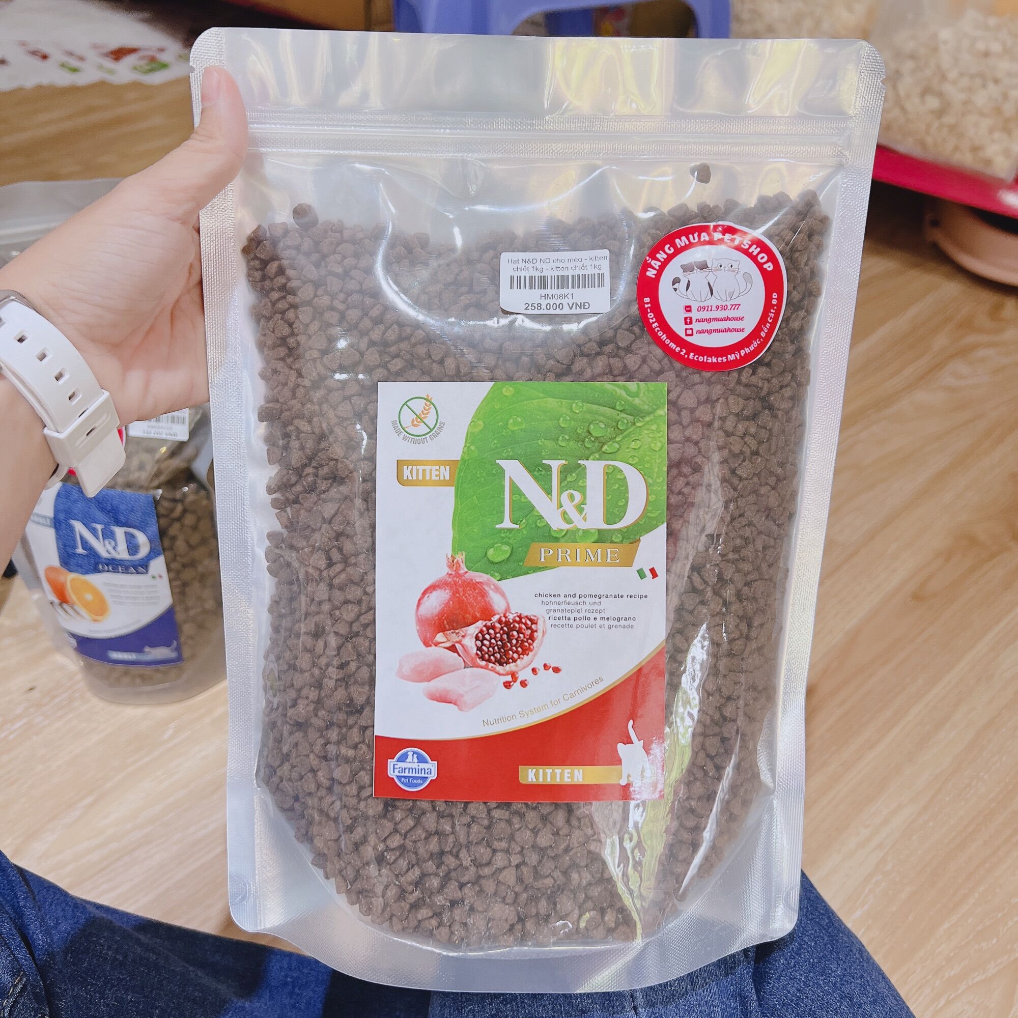 HẠT N&D cao cấp cho mèo, không ngũ cốc