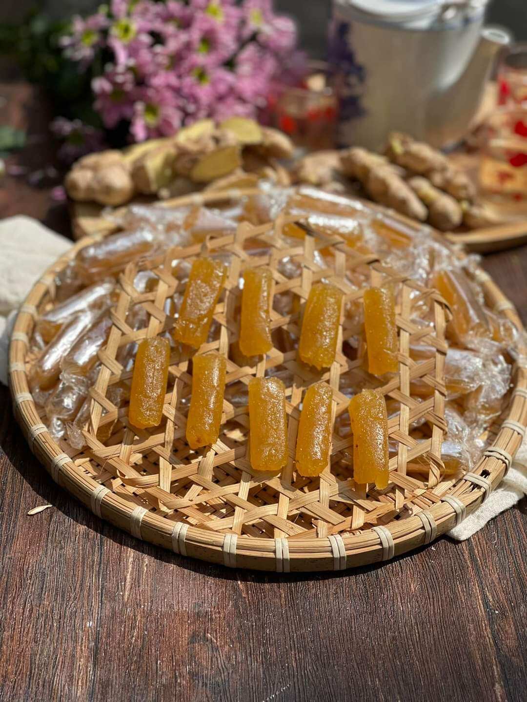 Mứt gừng sợi dẻo viên 500g