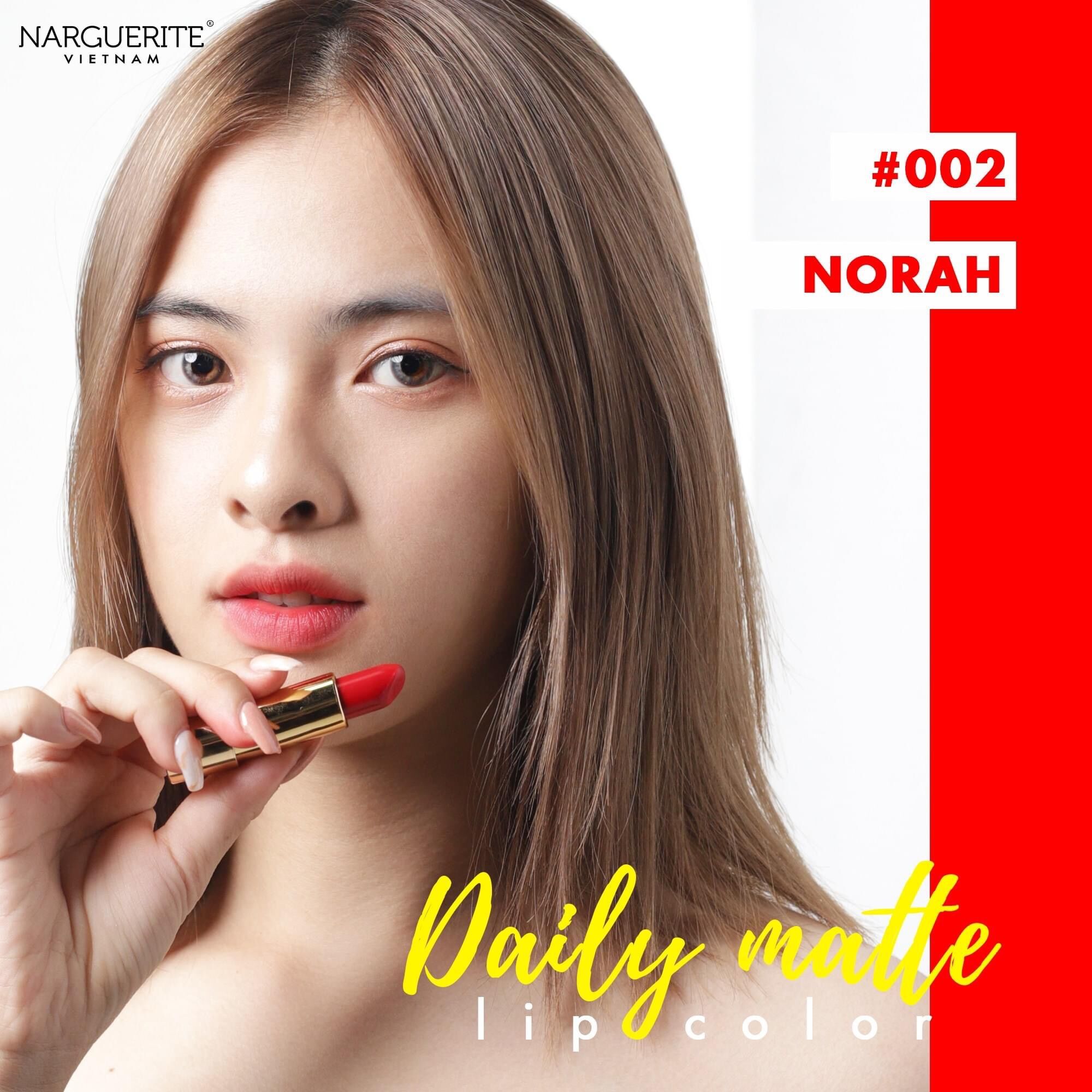 [HSD 11/2022] Son Daily Matte Narguerite Màu 002 Norah ( Cherry Red - Đỏ cherry )
