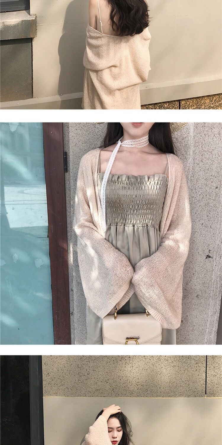 Áo khoác len cardigan ( ảnh thật )(mỏng nhẹ)