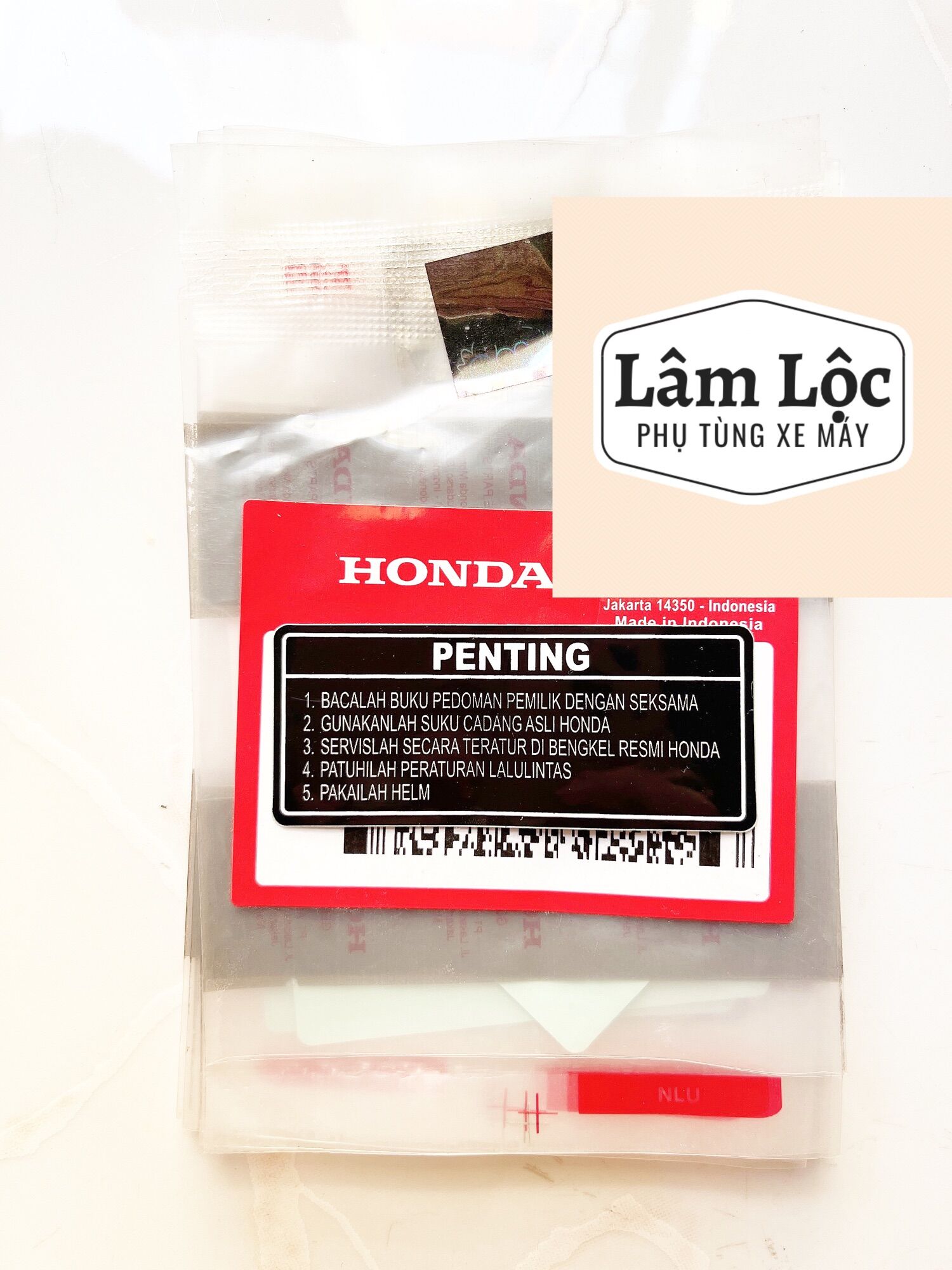 Tem dán yếm giữa sonic 150r honda