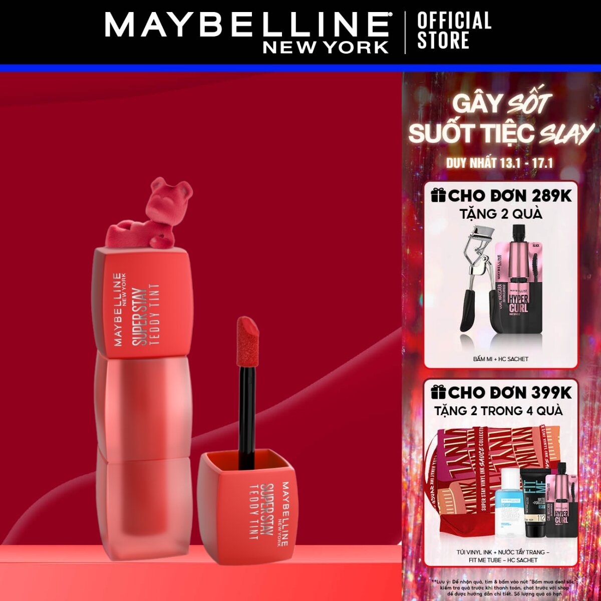 Son Kem Bông Bền Màu Superstay Teddy Tint Maybelline New York 5ml