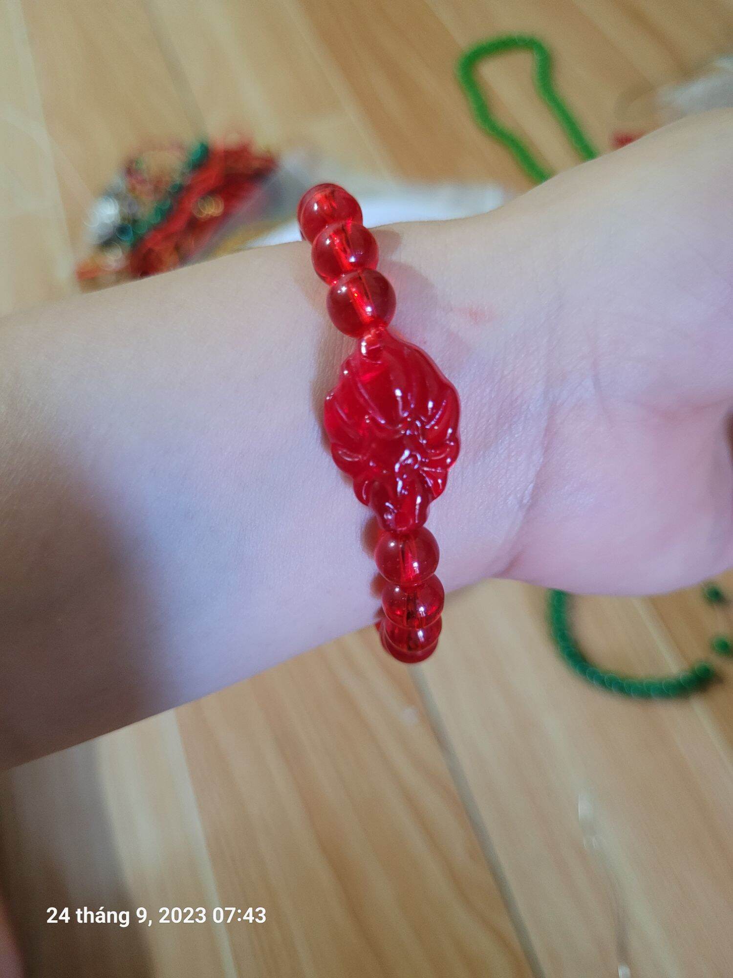 vòng tay hồ ly chín đuôi( pl) đá 8 li