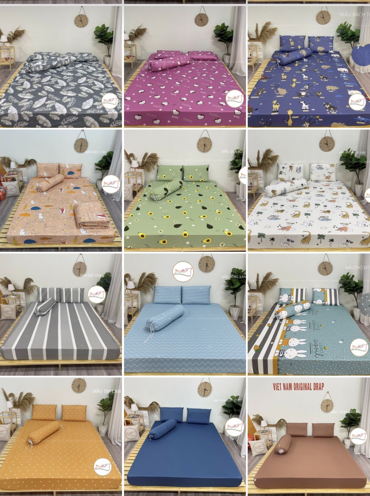 Ga chống thấm PT  thun lụa  kích thước 1m4*2m*10cm, 1m4*2m*20cm