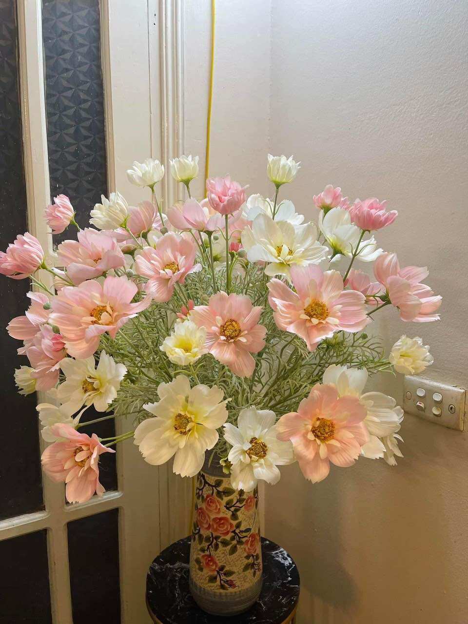 Cành cúc sao bay 3 hoa 1 cắm bình , decor
