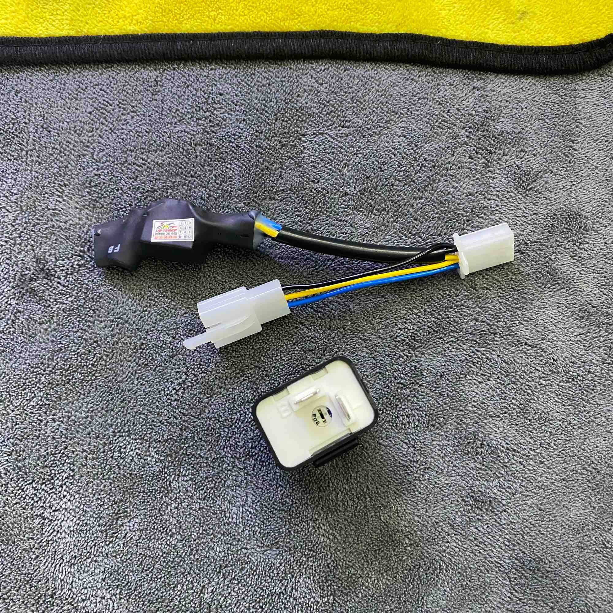 Mạch hazard ưu tiên lắp cho Satria ,Raider Fi - Xài công tắc zin