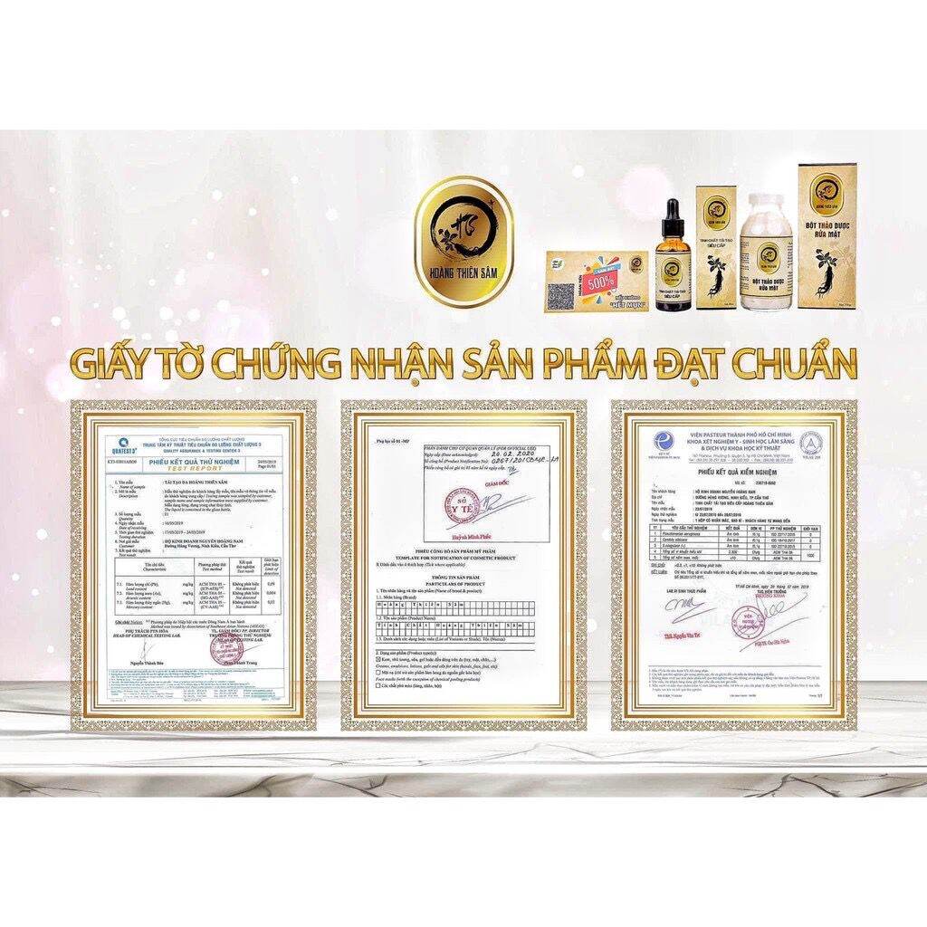 Combo Hoàng Thiên Sâm V. i. p (Bọt + serum Hoàng Thiên Sâm V. i. p)