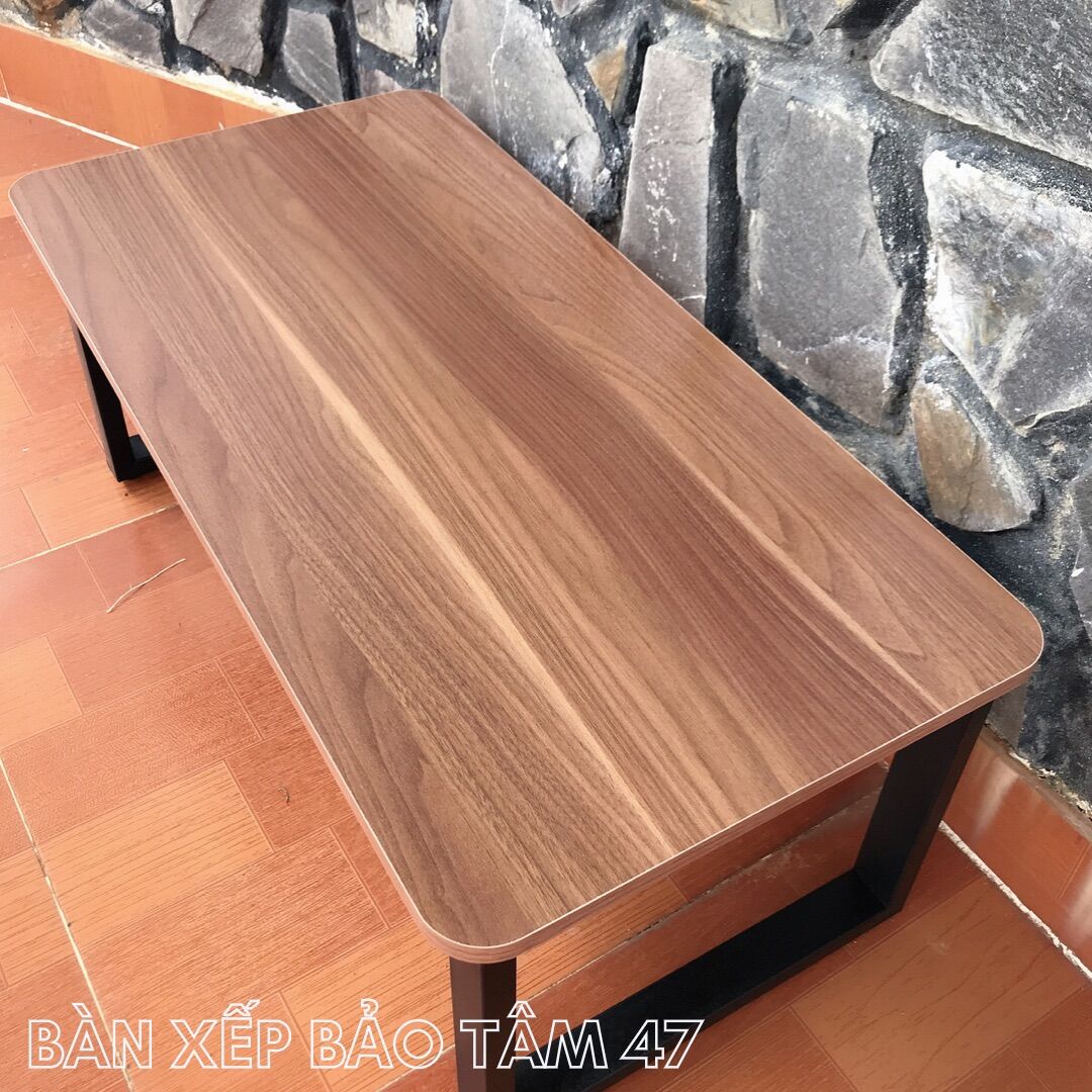 Bàn Vân Gỗ Chân Sắt Gấp (R:40cm,D:80cm,C:32cm)