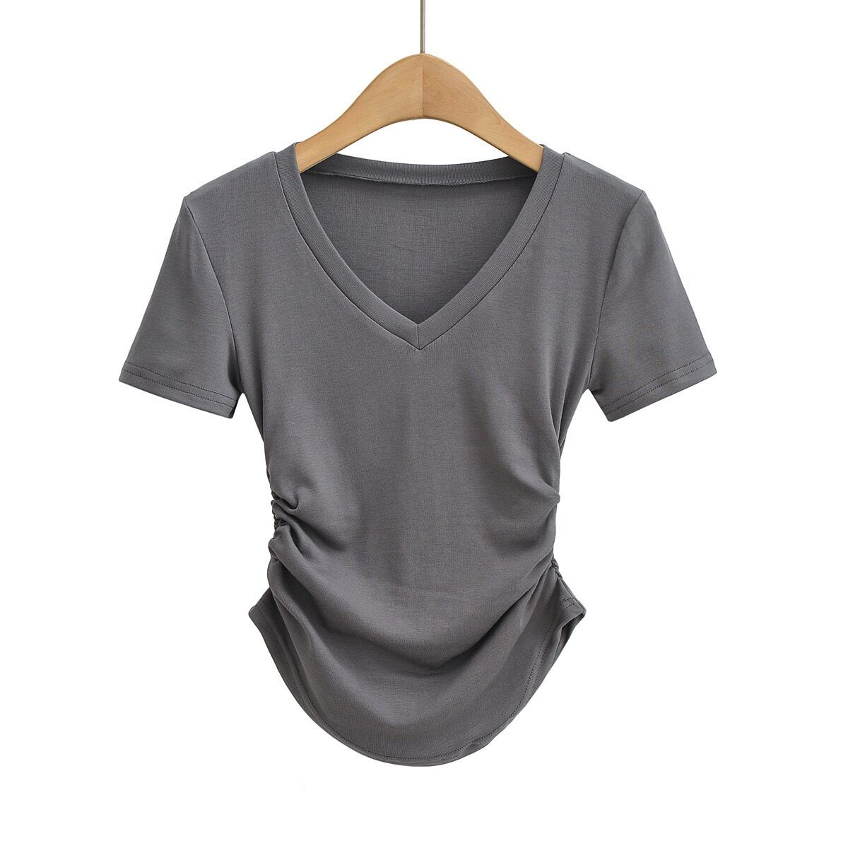 Áo cotton crotop nhún eo