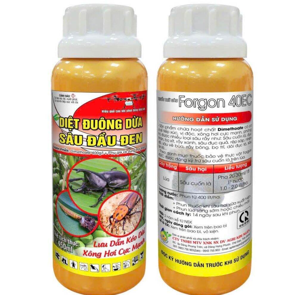 Thuốc trừ đuông dừa, sâu đầu đen, bọ dừa Fagont chai 500ml, sản phẩm có mùi hôi nên đuổi được chuột với sóc