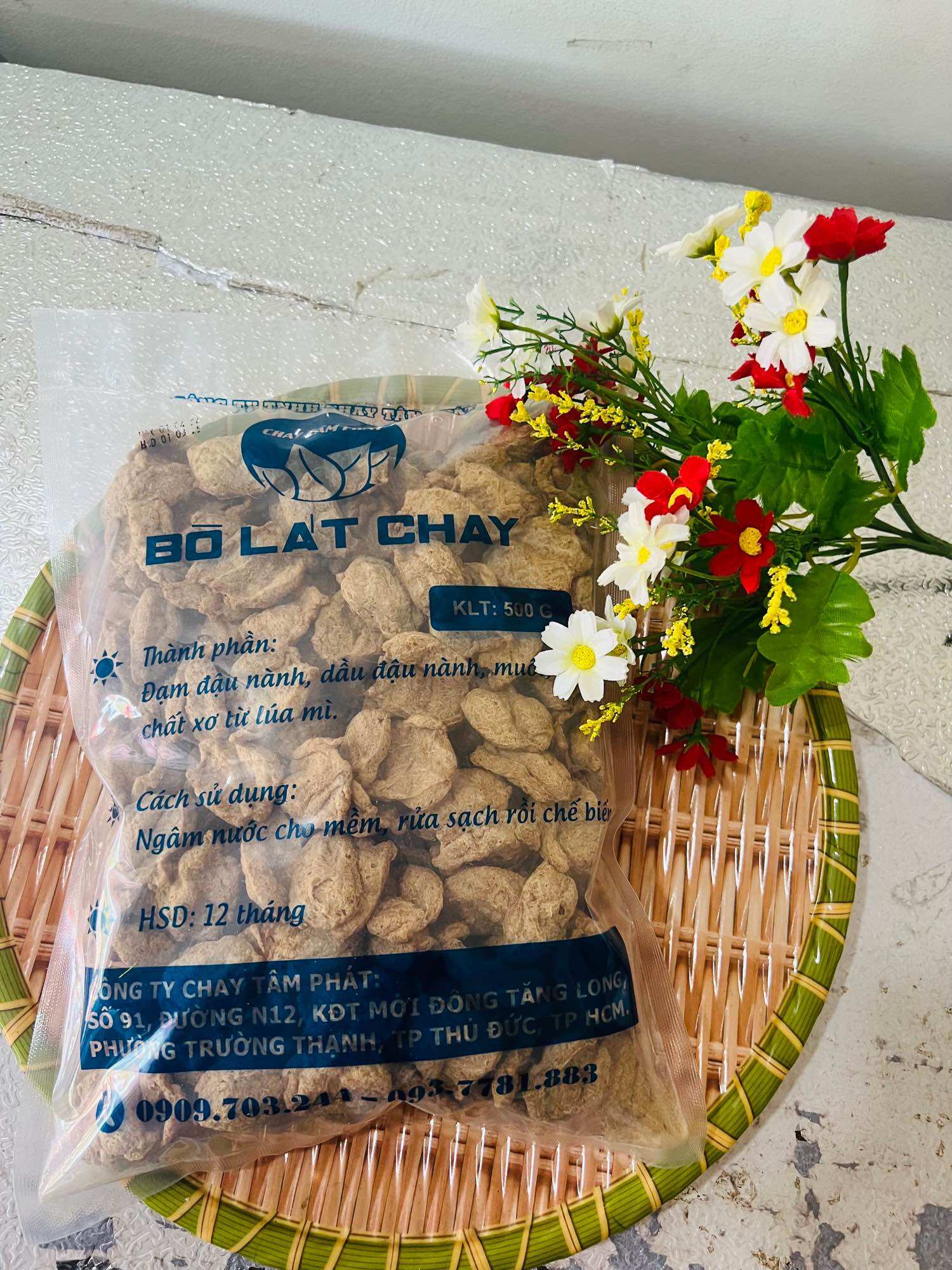  100g BÒ LÁT CHAY   Thơm ngon,Tiện Lợi  Chay Tâm Phát 