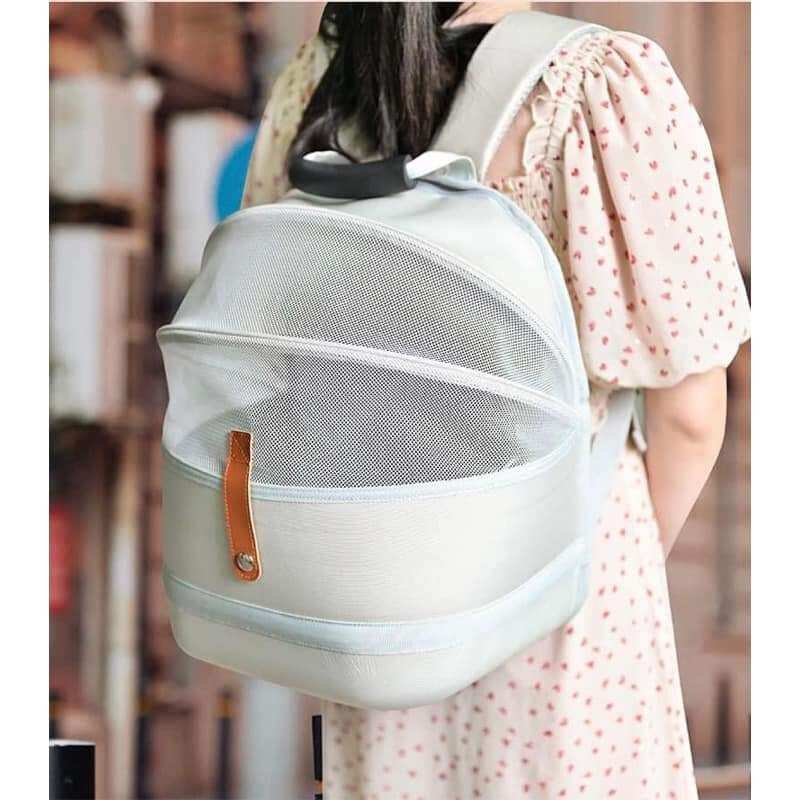 Balo thú cưng chó mèo_ balo phối lưới <sỉ_ lẻ>