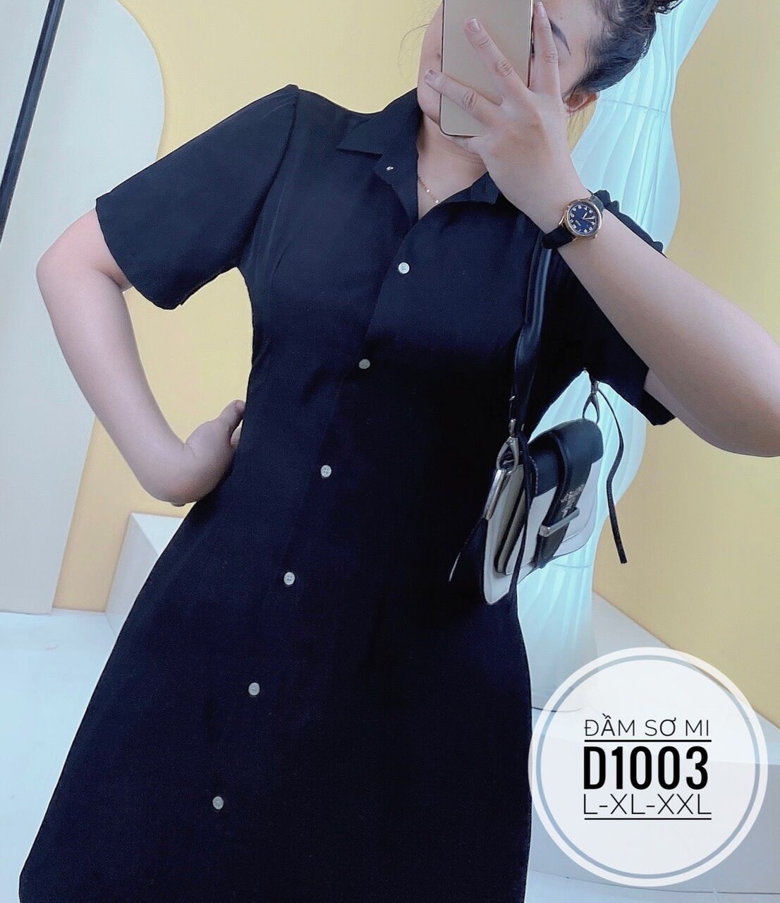 Bigsize 60- 90kg ĐẦM SƠ MI ( Ảnh thật)