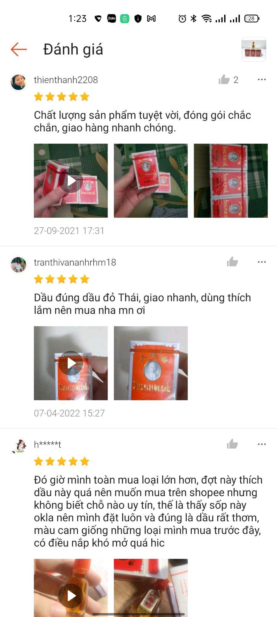 Dầu ông già thái lan 7ml