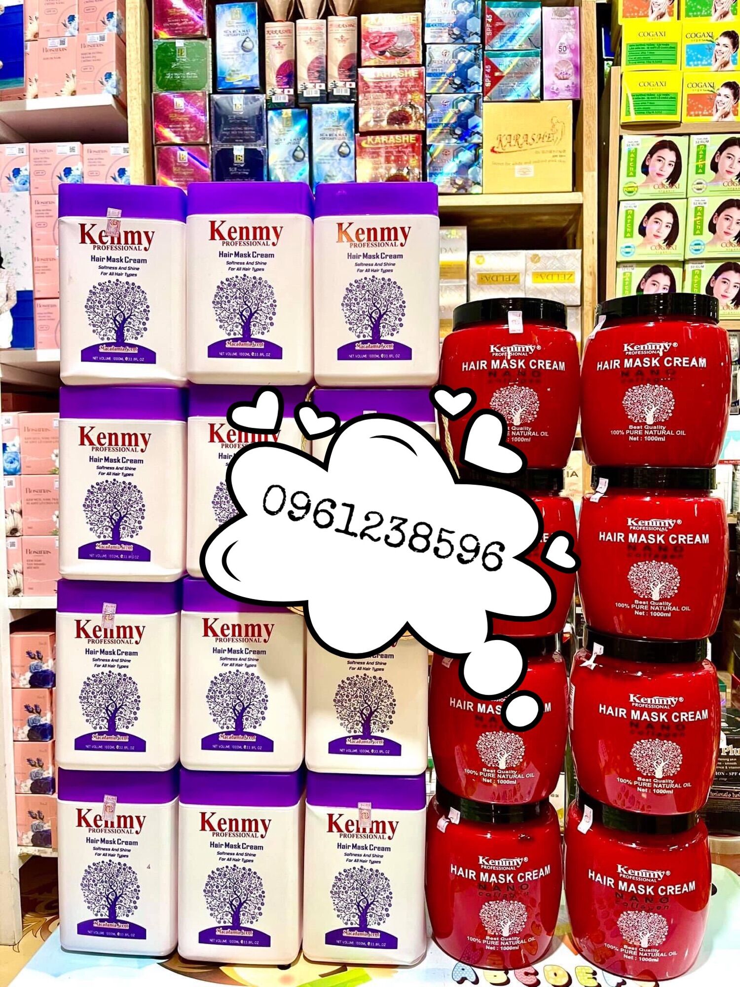 Hấp Dầu,Ủ Tóc Kenmy Phục Hồi Hư Tổn 1000ml