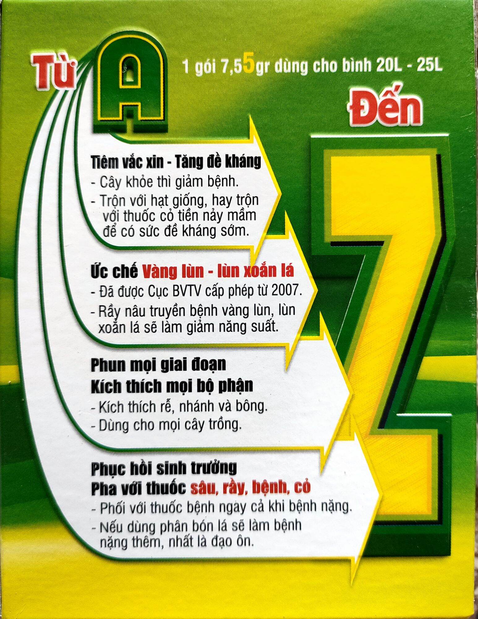 Combo 10 gói Lúa Vàng Comcat AZ 150WP gói 7,55gr