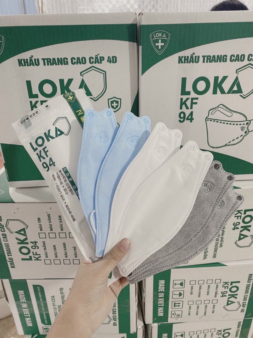 [ THÙNG 300 CÁI ] KHẨU TRANG KF94 4D LOKA CÔNG NGHỆ HÀN