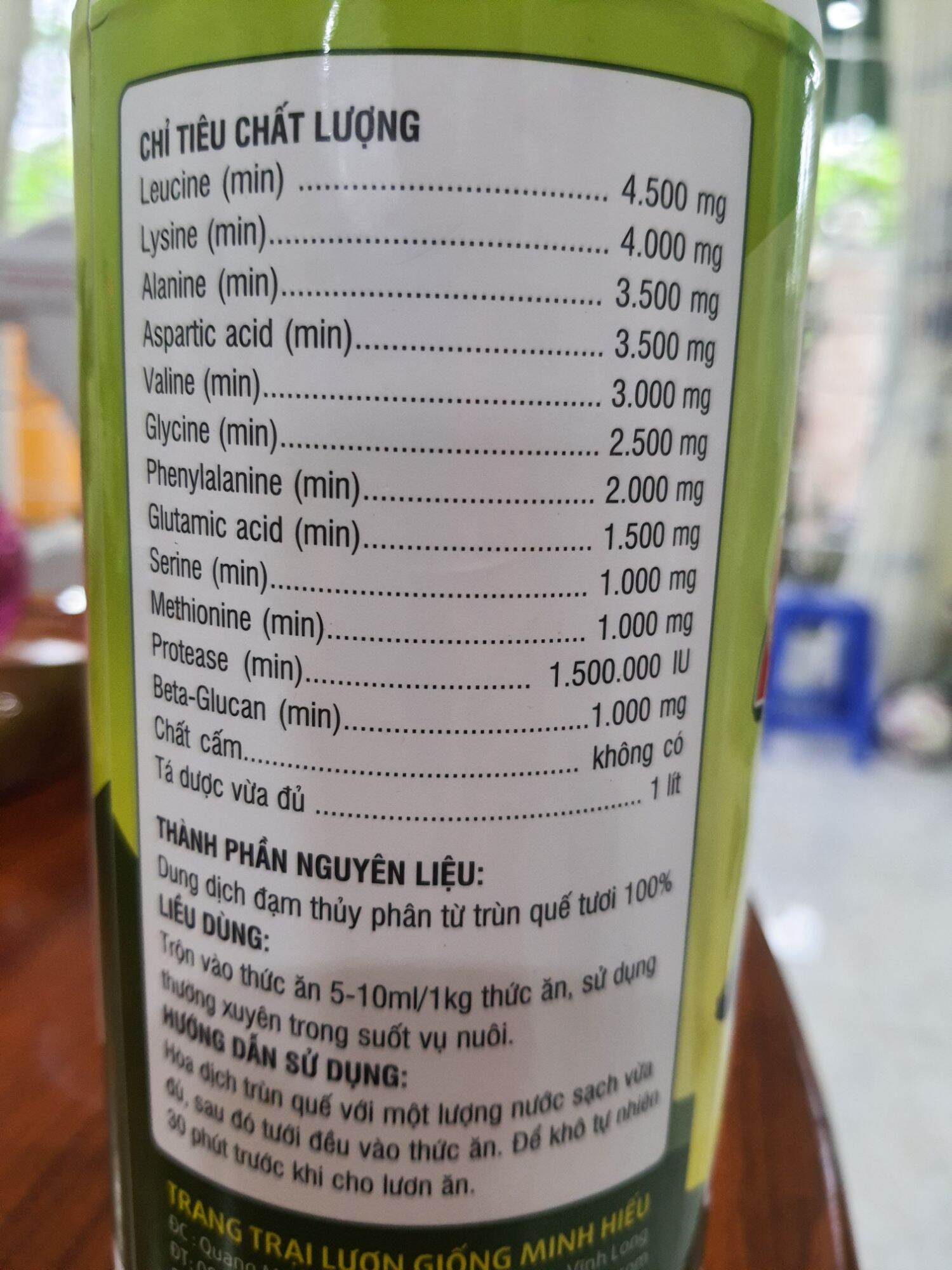 Dịch trùng quế SIÊU ĐẬM ĐẶC cho lươn bột
