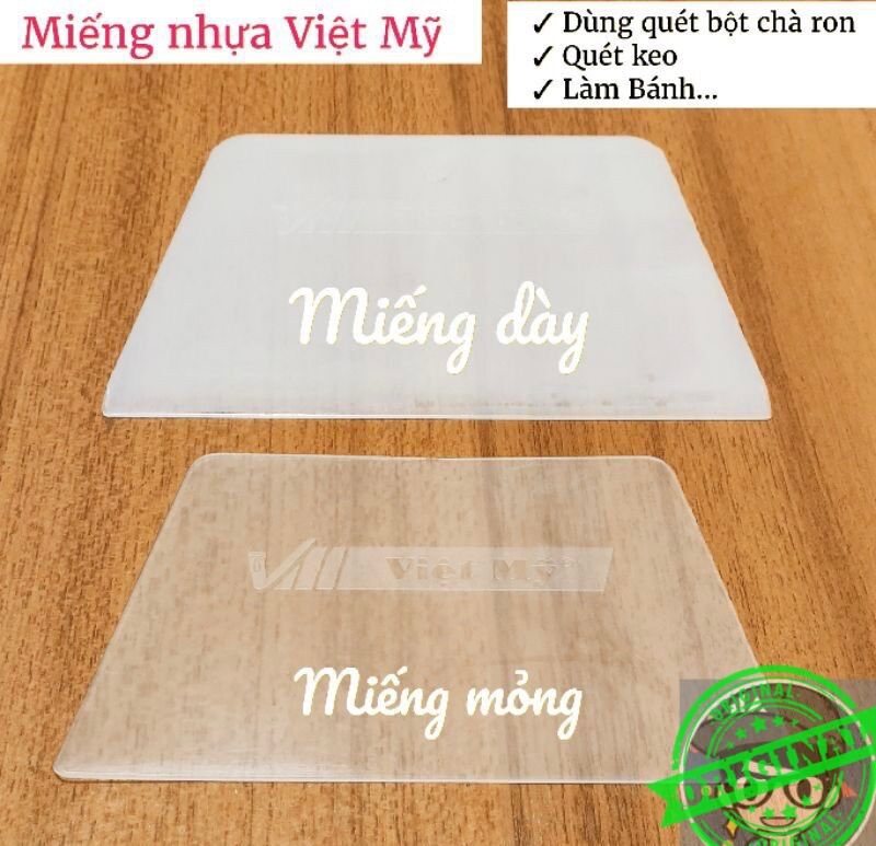Miếng nhựa trét bột keo chà ron, dán giấy, decal kính, trét bả ma tít