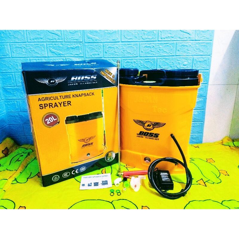 Bình phun thuốc trừ sâu bằng điện Boss 20lit 1 bơm .