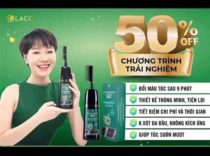 dầu gội phủ bạc laco