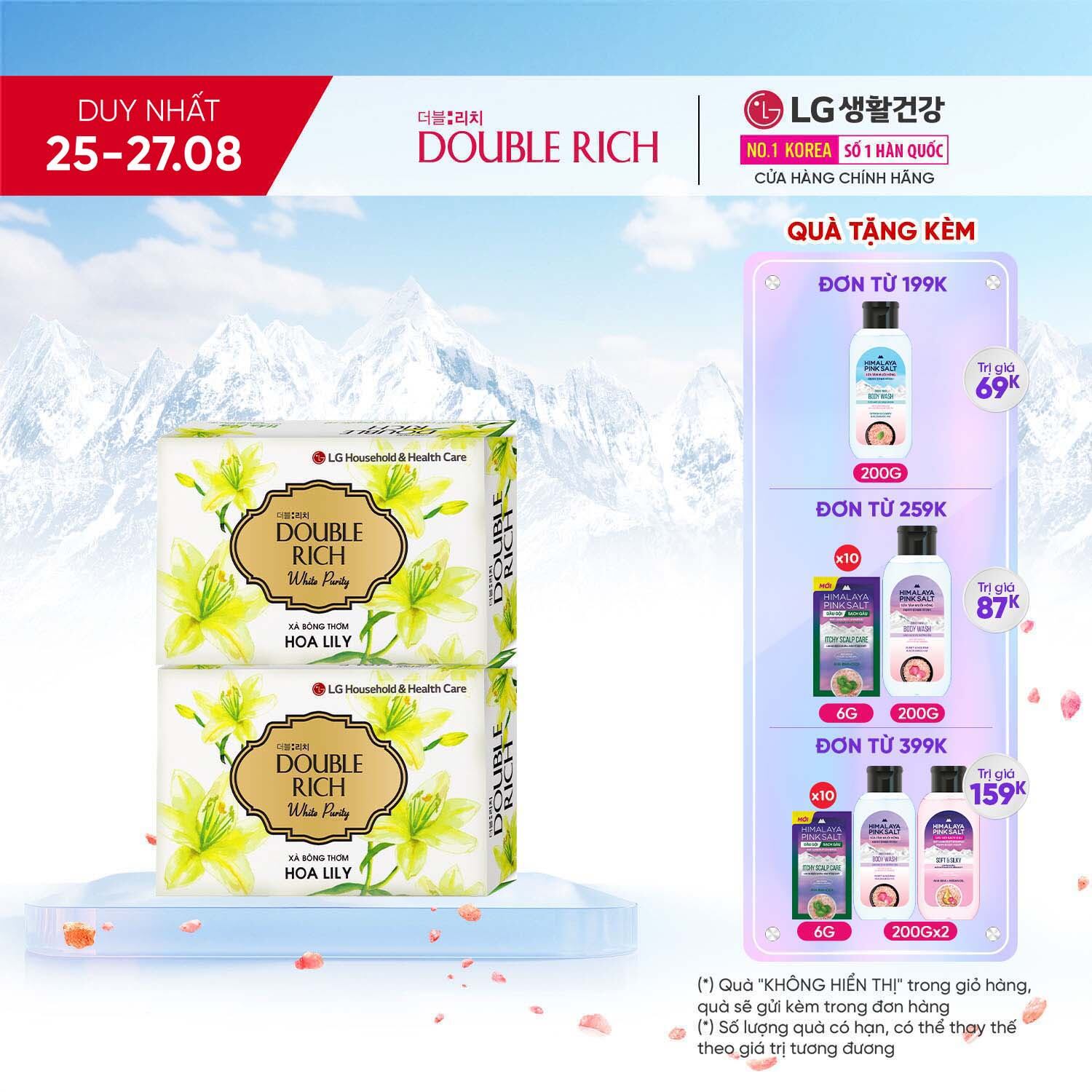 Combo 2 double rich lily soap 90g new