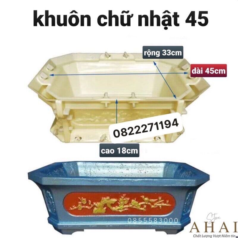 Khuôn đúc chữ nhật 45