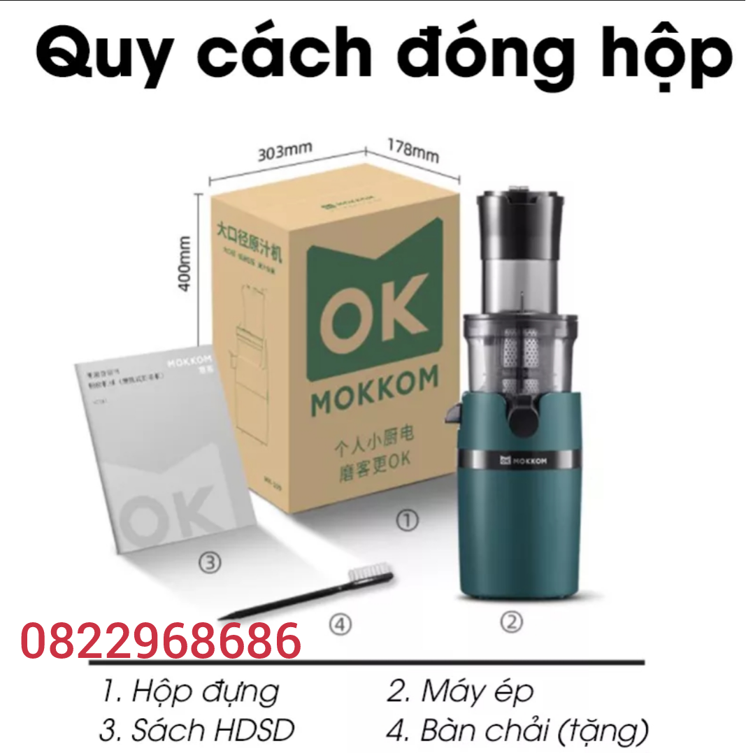 [BẢO HÀNH 12 THÁNG]Máy ép chậm Mokkom MK199