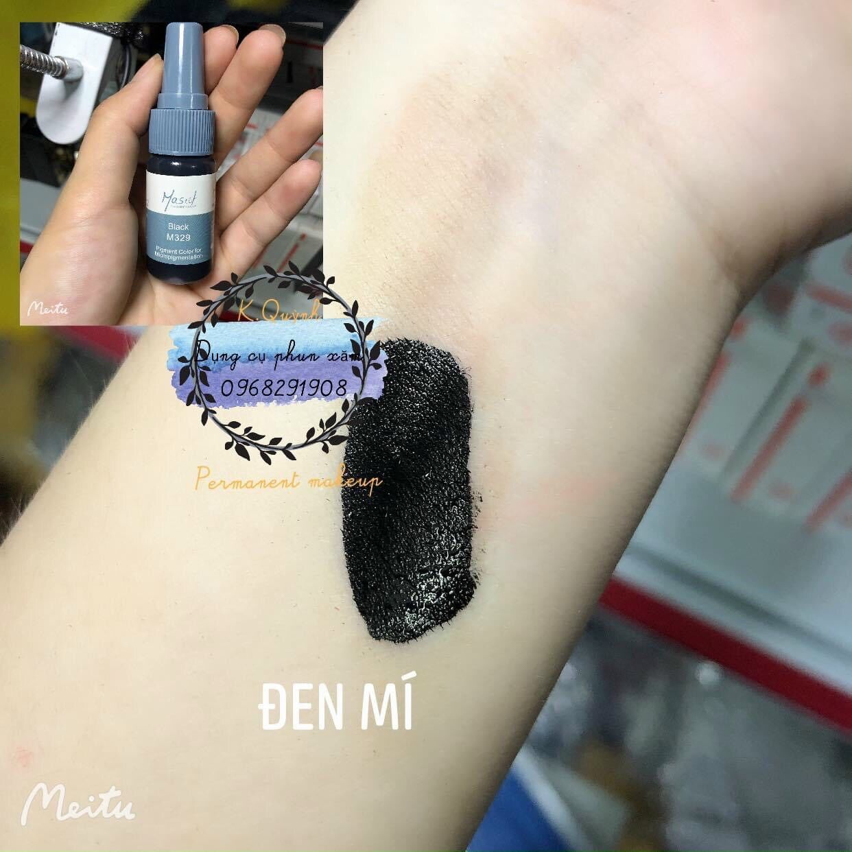 mực phun xăm lông mày MASTOR màu nâu đậm