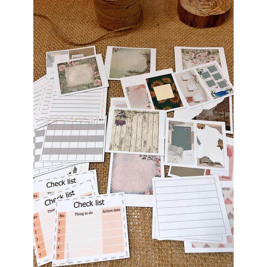 100 món trang trí bullet journal sổ tay planner kiểu vintage độc đáo