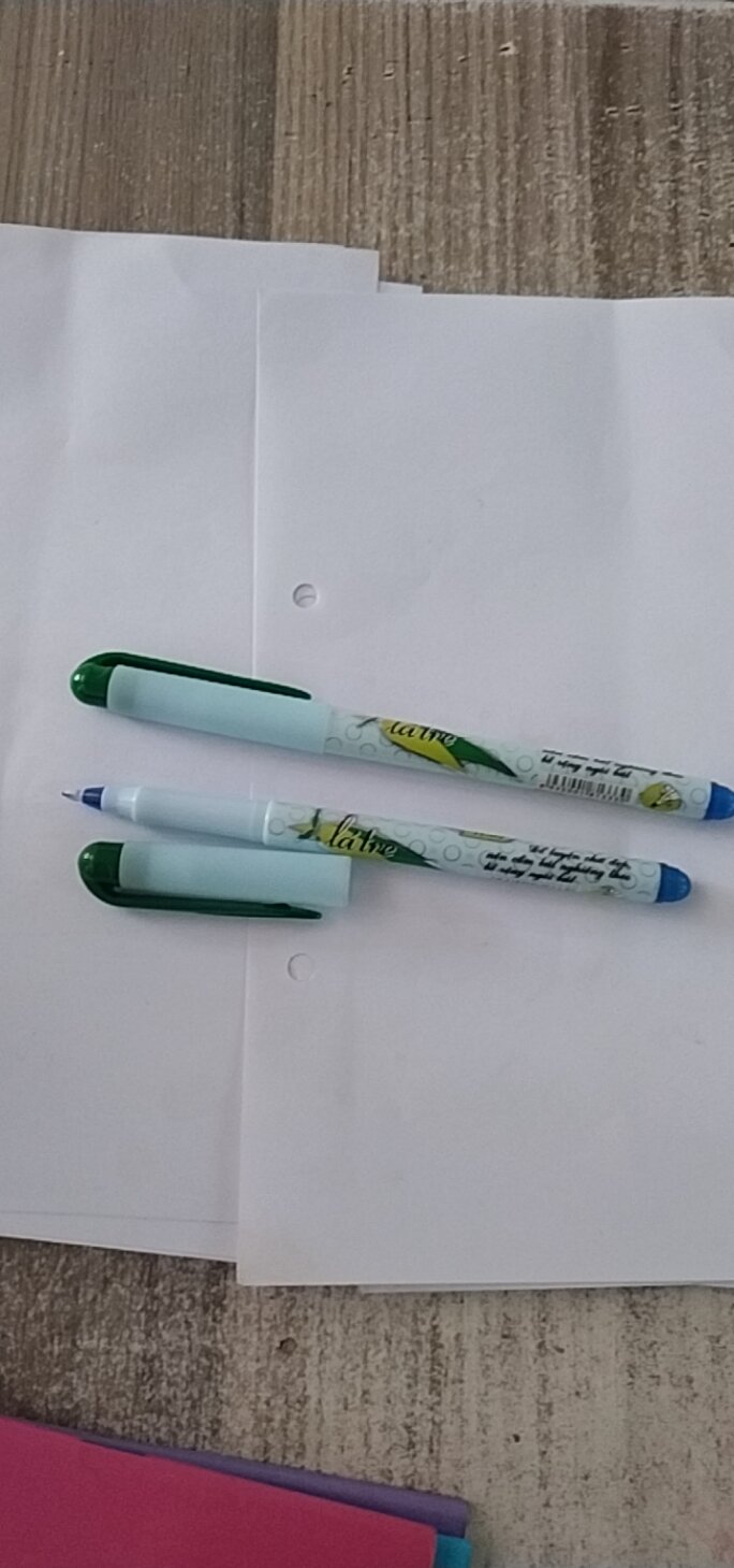 10 cây bút lông Kim lá tre mực xanh, tím.
