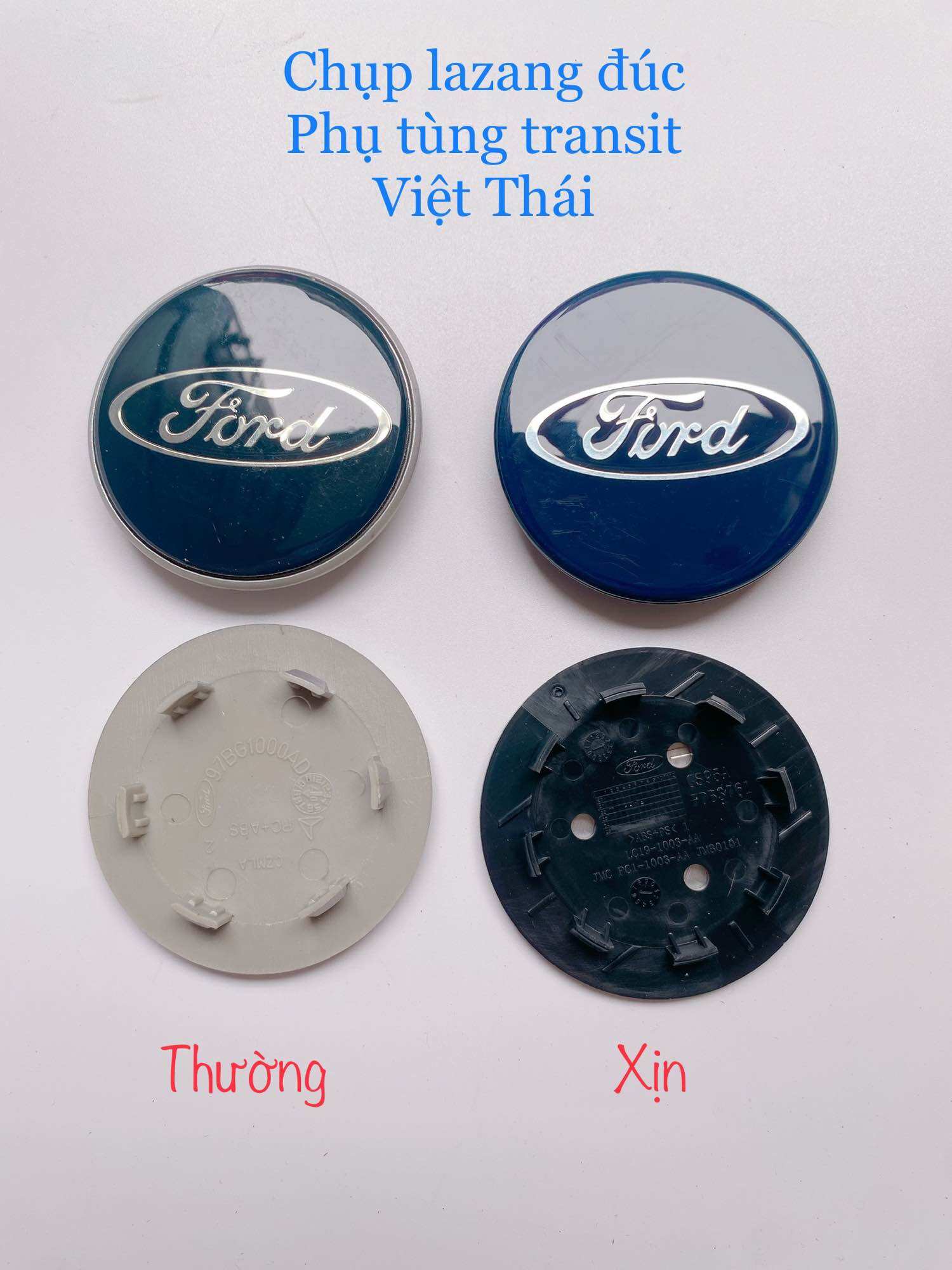 Chụp la răng mâm đúc có biểu tượng Ford Transit