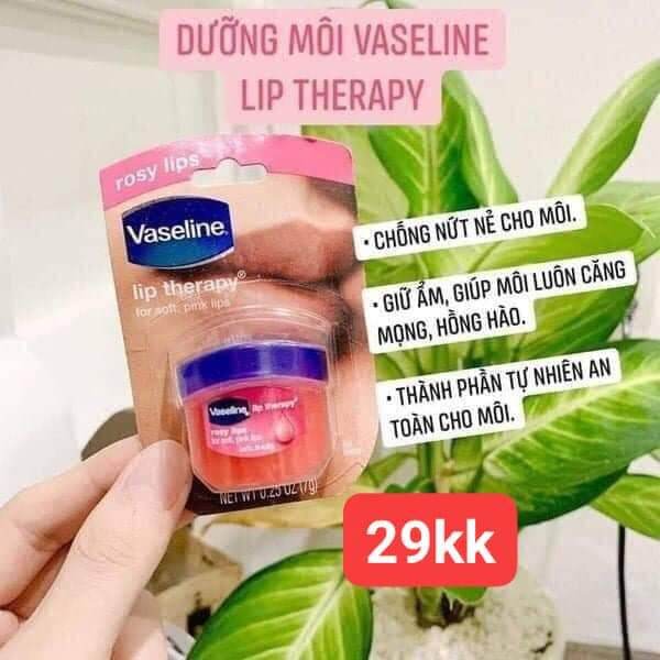 Ủ môi Vaseline, làm mềm mịn và hồng môi