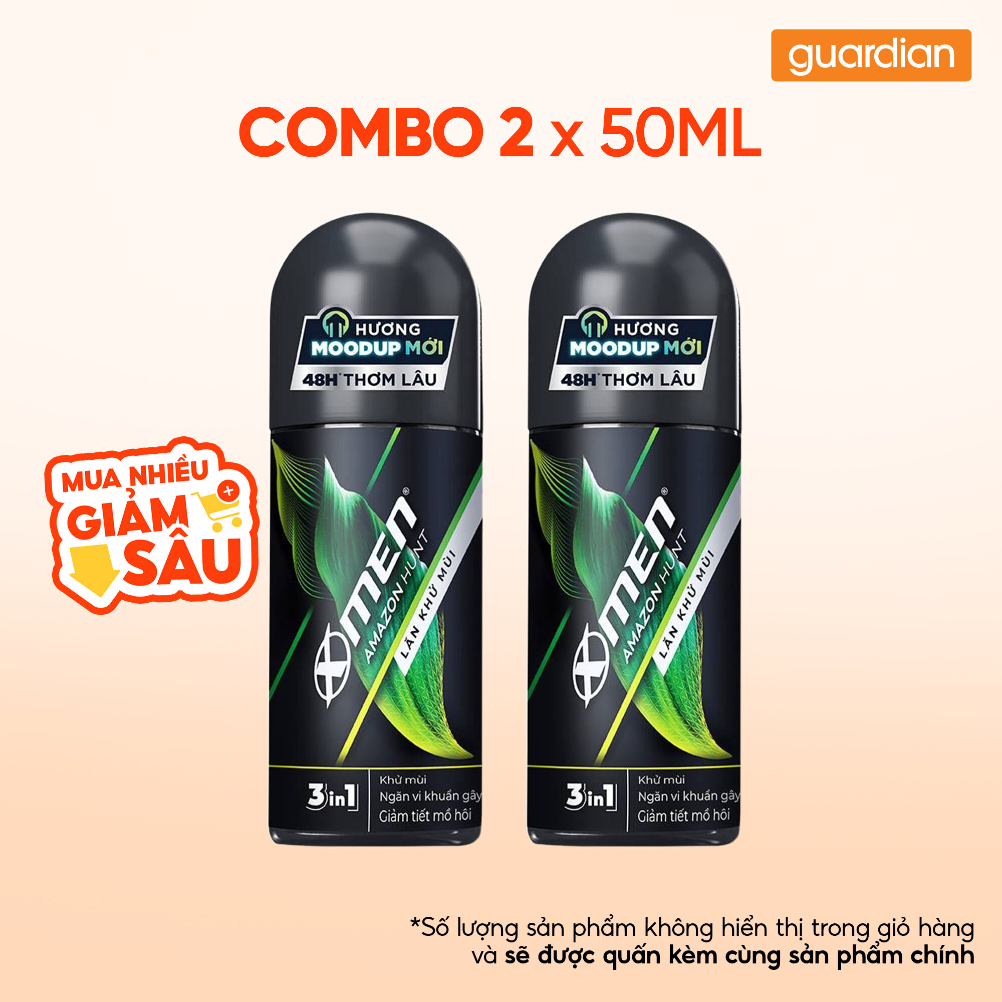 Combo 2 Lăn Khử Mùi X-men Amazon 50Ml Guardian Việt Nam