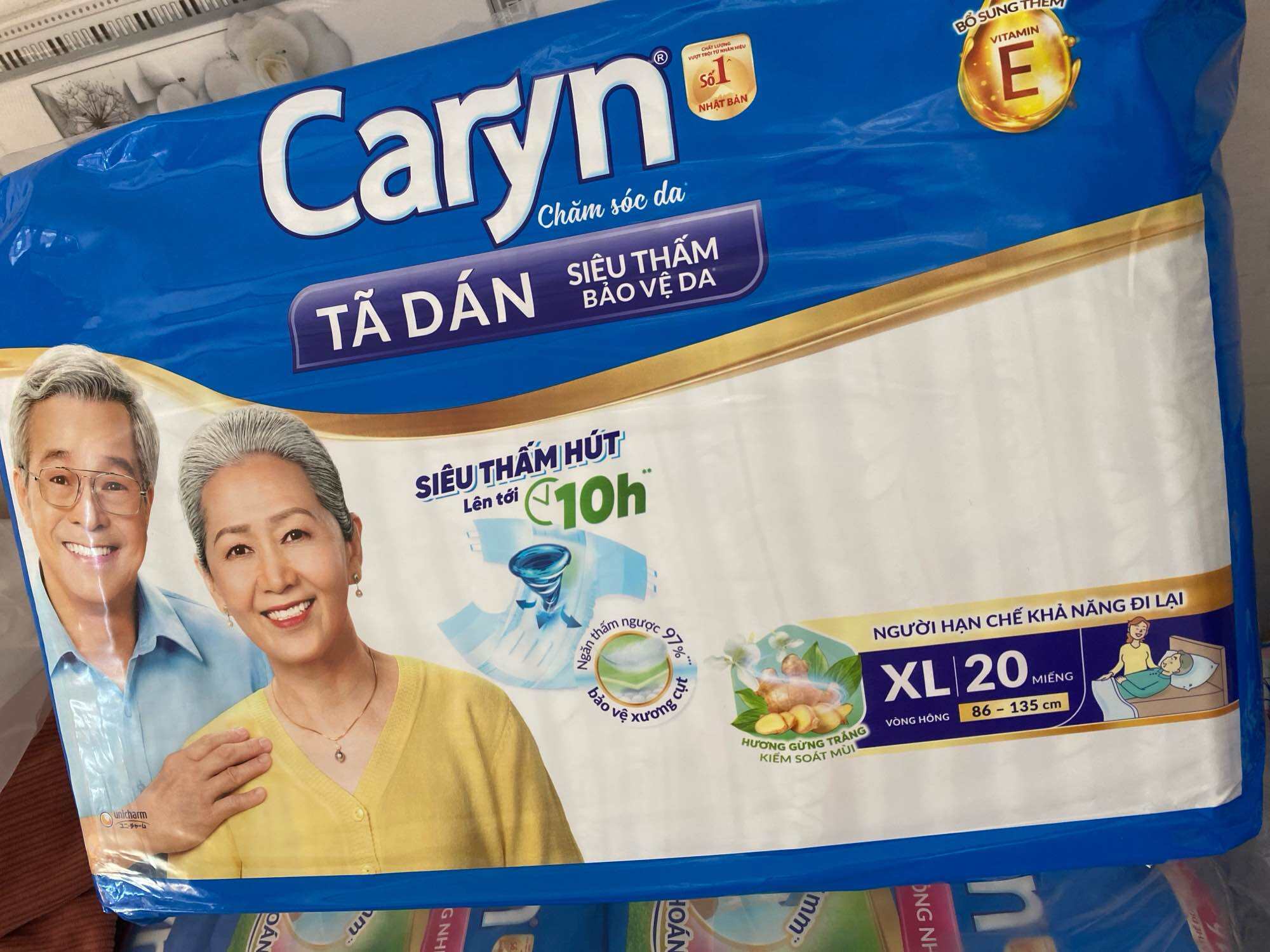 Tã dán caryn size xl 20 miếng gói lớn mới tiện lợi