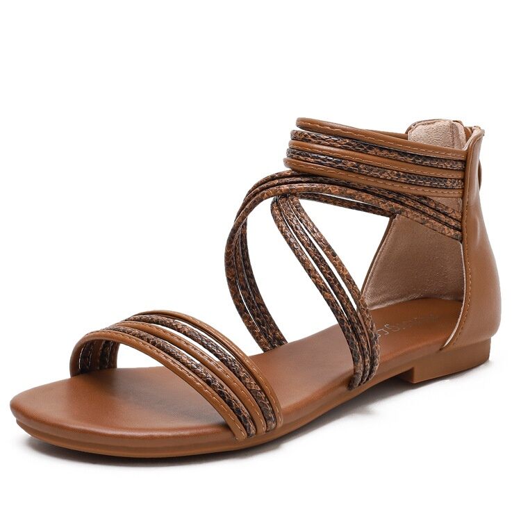 Giày sandal chiến binh Boho quấn dây cổ chân(N19)