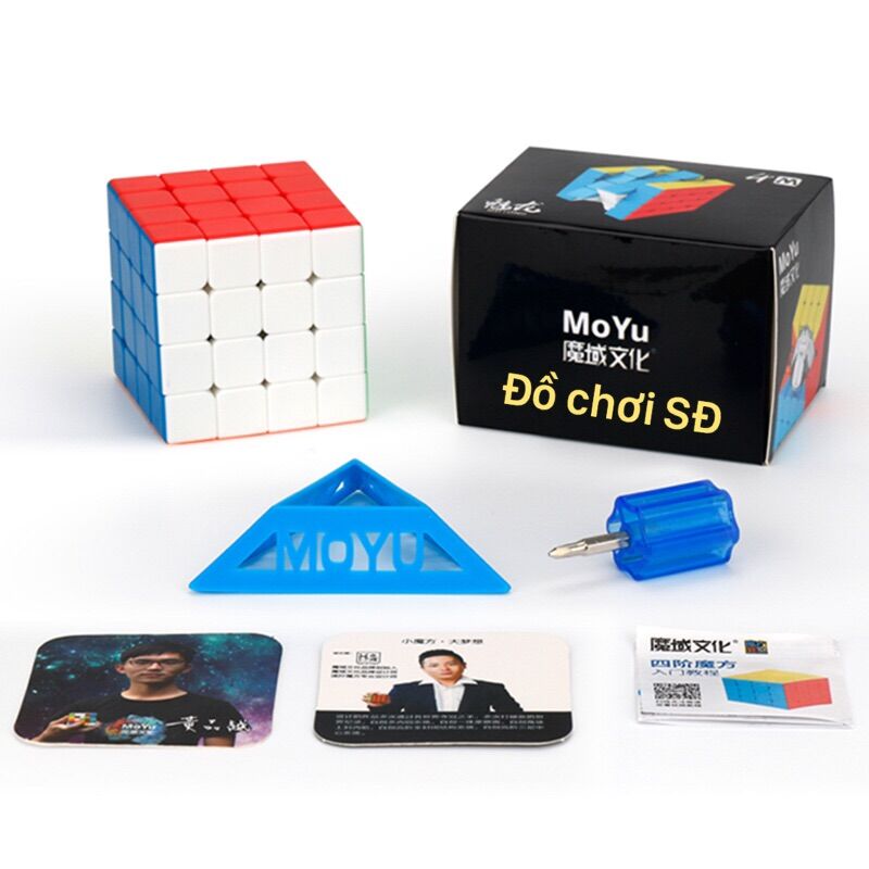 Rubik MoYu 4 tầng có nam châm - hộp đen