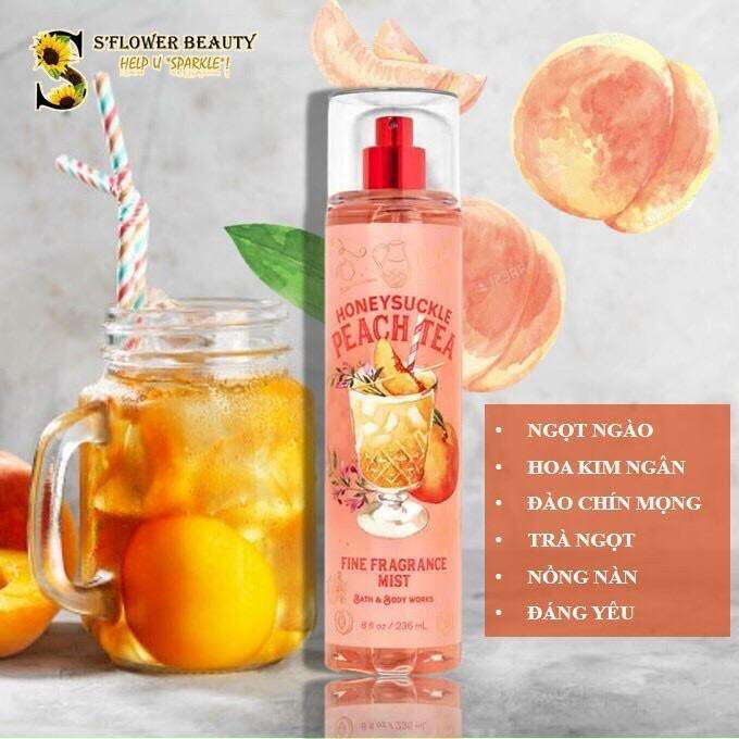 Body mist mùi trà đào siêu thơm thích hợp dùng đi học