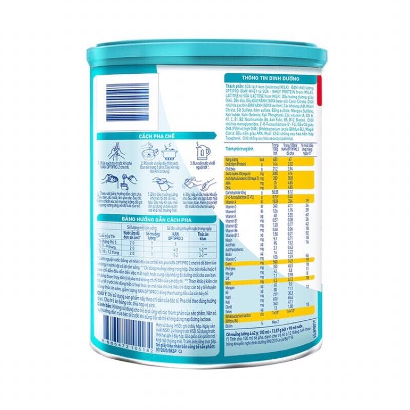 Sữa Bột Nestle Nan Optipro HMO 2 - Hộp 900