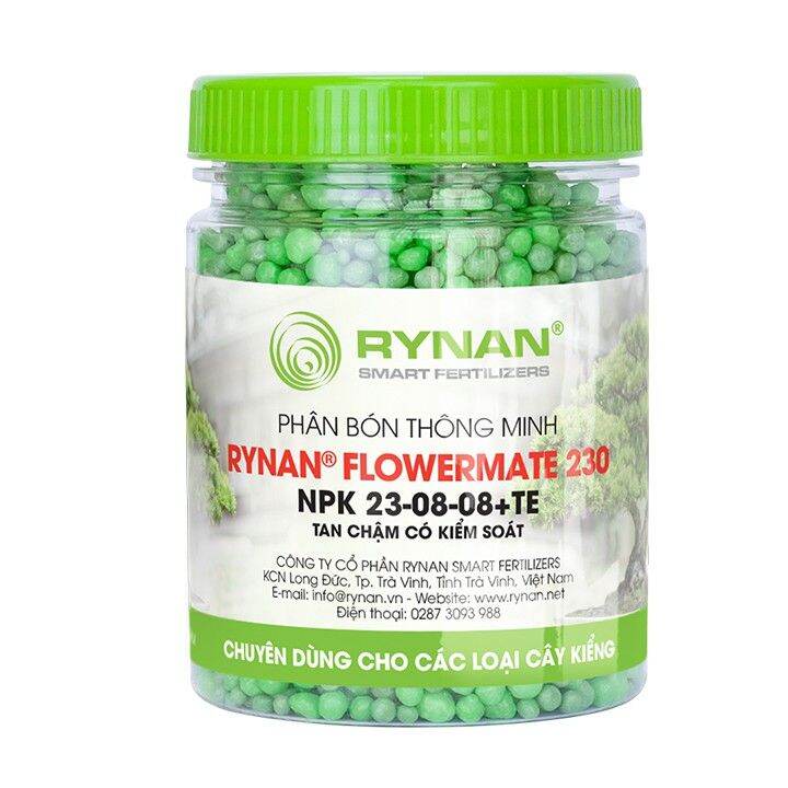 0PHÂN BÓN THÔNG MINH RYNAN. NPK 23-08-08+TE (RYNAN® FLOWERMATE 230)