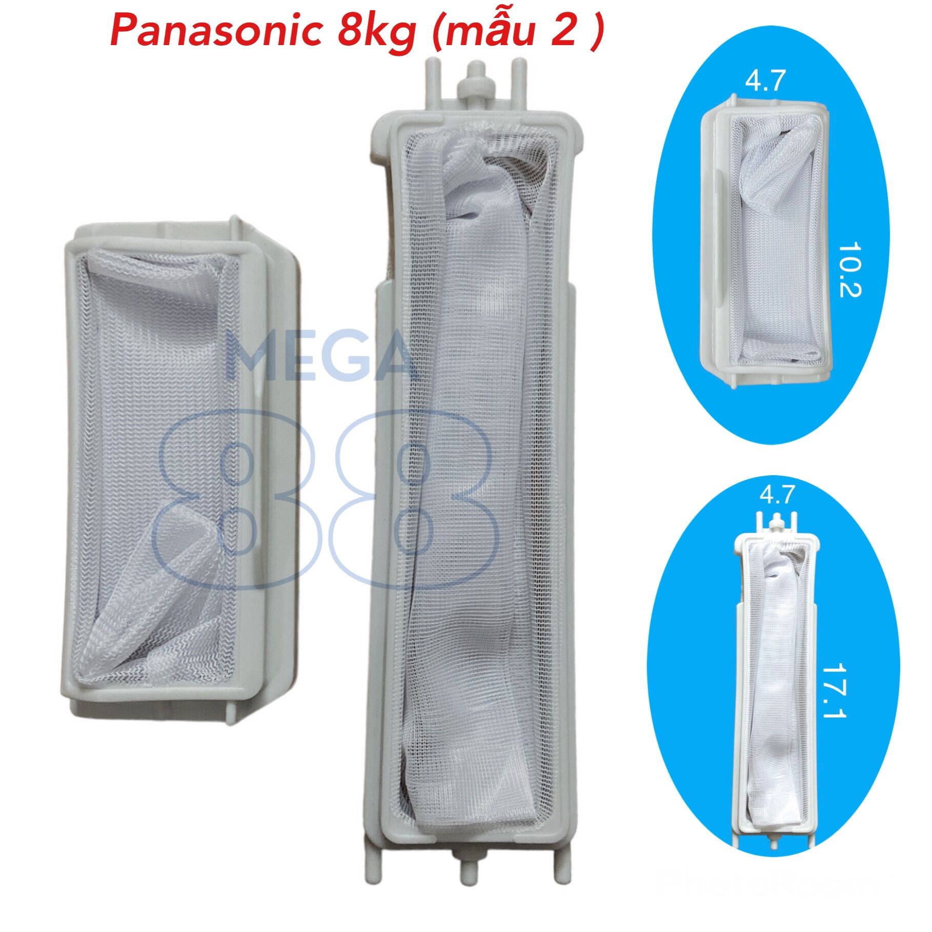 Bộ túi lọc máy giặt Panasonic 8kg