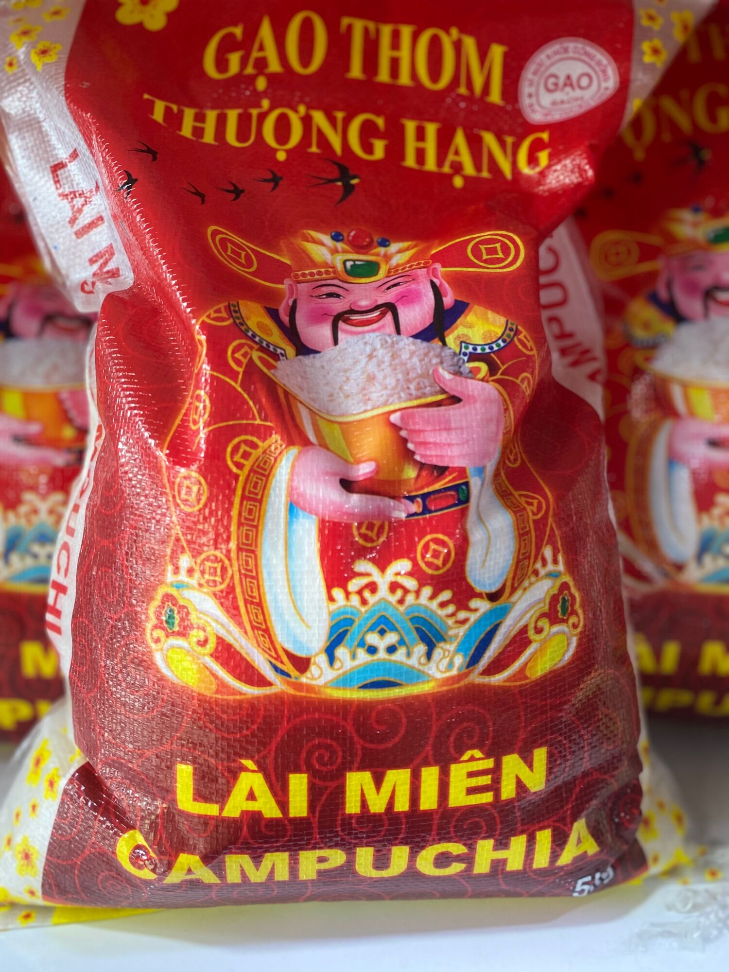 Gạo lài miên campuchia - túi 5kg