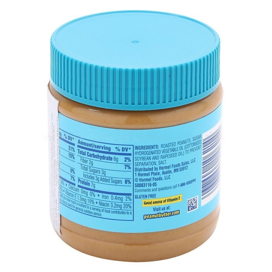 [HCM]Bơ đậu phộng mịn Skippy (Mỹ) 340g - date 2022